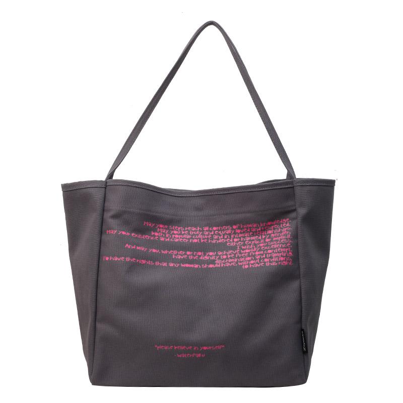 Холщовая сумка Женская большая вместительная сумка для письма Сумка-тоут на плечо