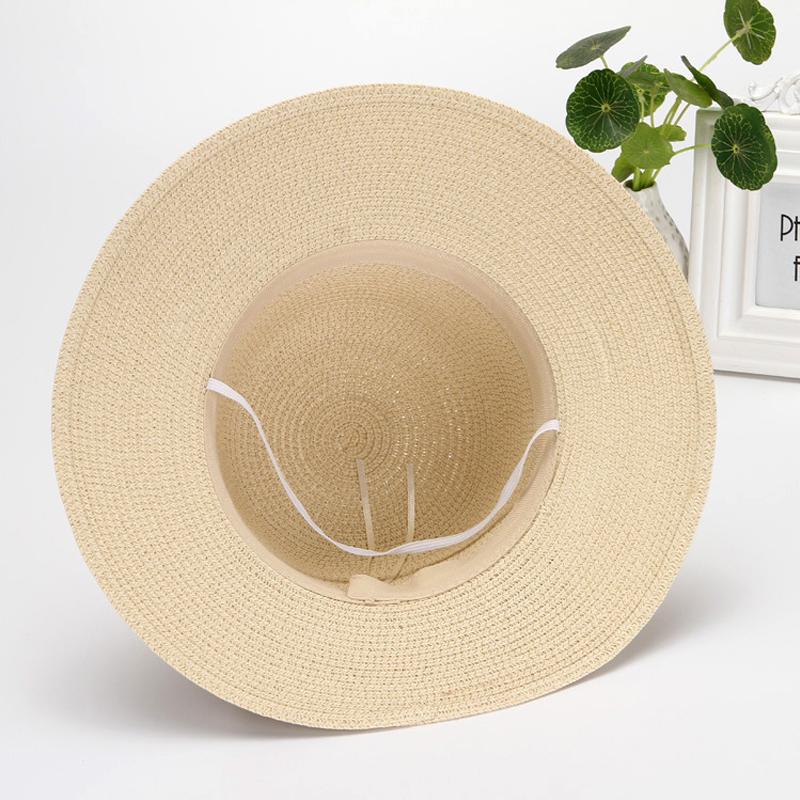 Женская шляпа от солнца соломенная весна-лето пляжная шляпа с широкими полями