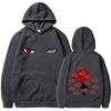 Anime Print Regular Hoodies Autumn/Winter Casual Fleece Streetwear Pullover