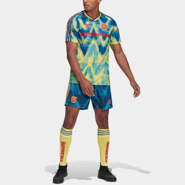 Adidas X Pharrell Arsenal 2021 Season Breathable Slim-Fit Football Jersey Men Tops Multicolor GJ9082