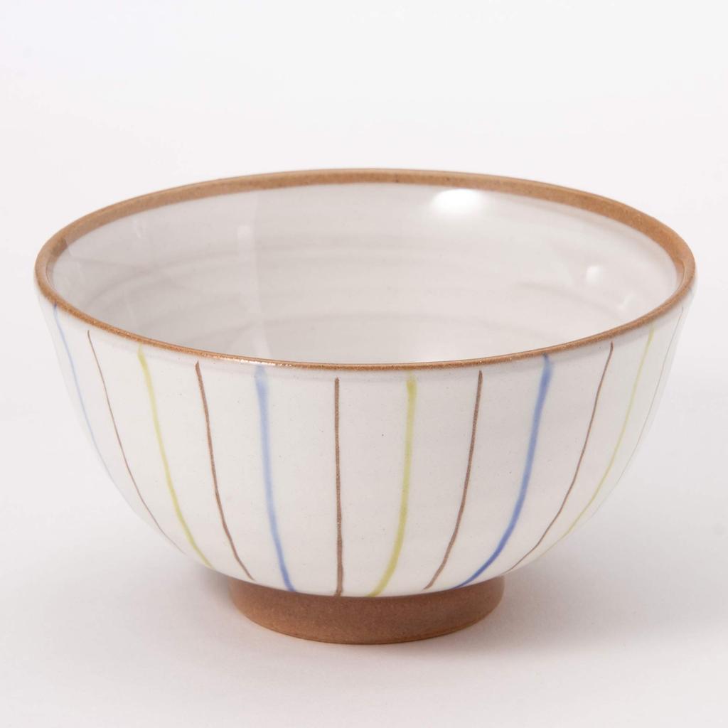 Mino Ware Nishiki Jugusa Rice Bowl Blue K21048