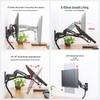 North Bayou H100-FP/F150+FP Wall-Mounted Laptop Arm