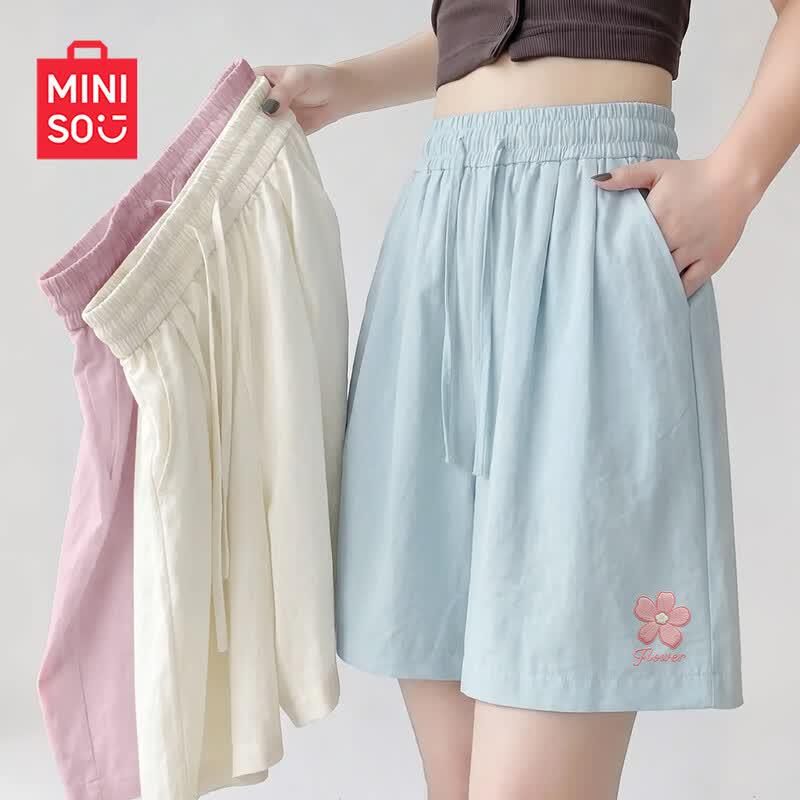 MINISO Women's Summer Loose Fit Casual Shorts