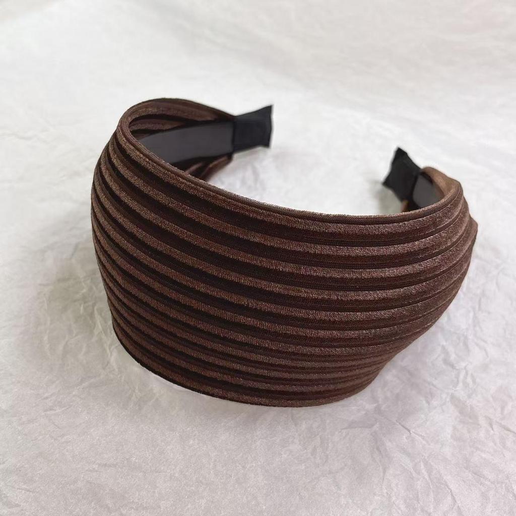 Серая вязаная повязка на голову Yi Mengling: Стильный, широкий, фитнес-аксессуар для волос для женщин