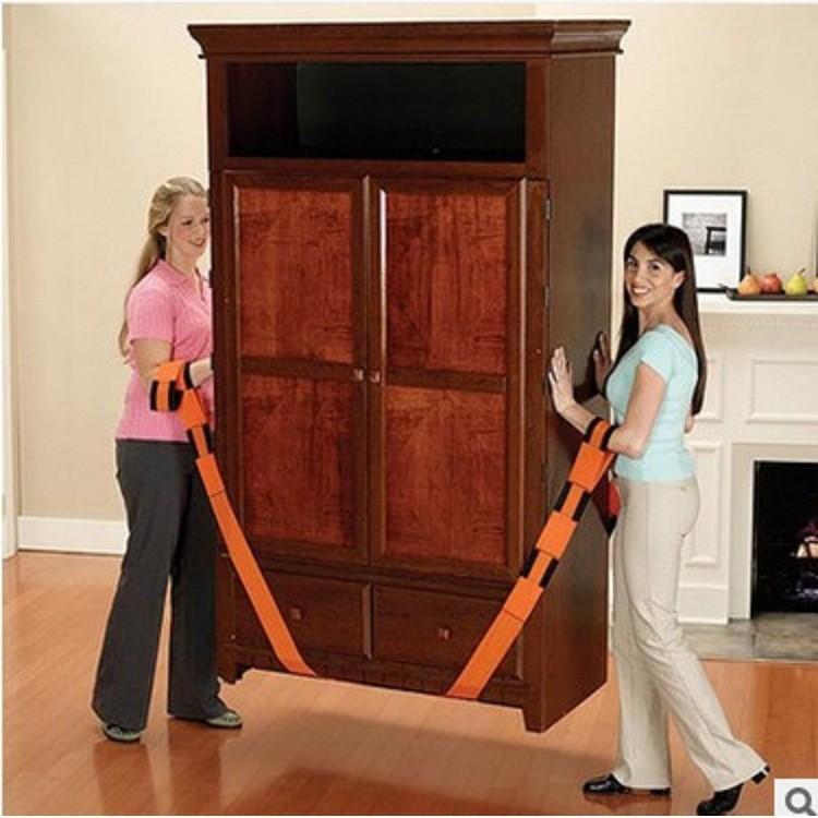 Передвижные ремни для подъема мебельной техники, матрасов или тяжелых предметов на 2 человека, 800 фунтов без болей в спине