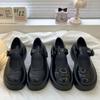 French Height-increasing Skirt Mary Jane Single Shoes Round Toe Muffin Thick-soled Small Leather Shoes Women's New 2025 Fall Model