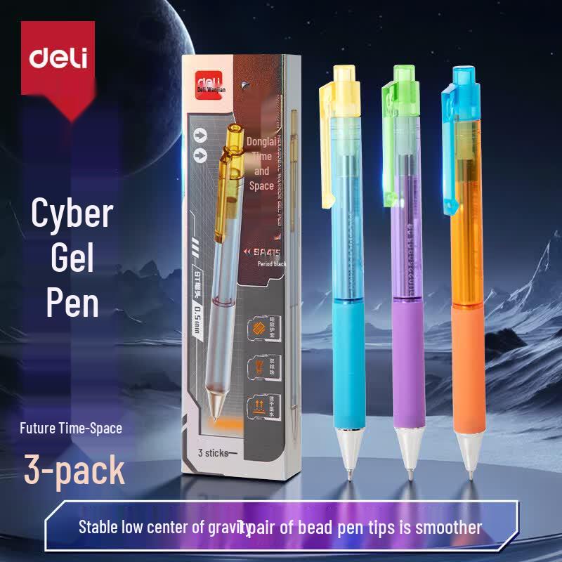 Deli Assorted 0.5mm Retractable Gel Pens