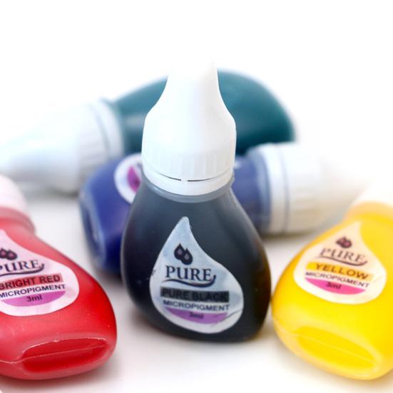 Пигмент для татуировки в бутылках, естественная красочная высокая пигментация