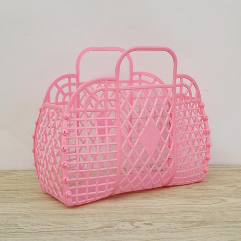 Маленькая пластиковая корзина для хранения, 1 шт., корзина для ванны, корзина для белья, складной органайзер для шампуня, студенческое общежитие