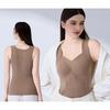 Seamless Velvet Silk Warm Vest for Women with Breast Pad Autumn and Winter Lift Up The Anti-sag Free Bra Vest