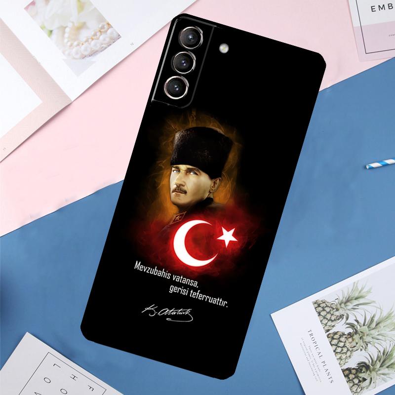 Чехол Турецкий Флаг Турции для Samsung Galaxy S24 S23 S22 Ultra S20 S21 FE S8 S9 S10 Plus Note 10 20 Ultra