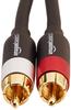 Amazon Basics RCA Audio Cable RCA Male 2 RCA for Black 1.2m (2 - Male) Speakers,