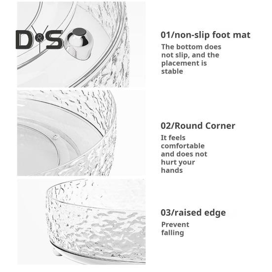 Поднос для хранения косметики, вращающийся на 360 градусов, многофункциональный держатель для кистей для макияжа, подставка для специй