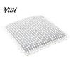 Thin Seat Pad for Home Cotton Linen Chair Pad, Striped Plaid Dining Mat with Lace Trim, Rustic Style Breathable Ties Office Barstool Non Slip Kitchen