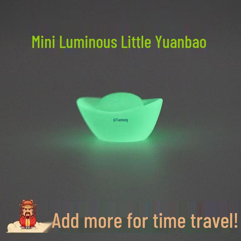 Creative Luminous Ingot Micro Landscape Desktop Ornament - Miniature Gift Decoration