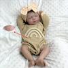 BZDOLL Кукла-младенец реборн ручной работы 48 см 19 дюймов спящий, тело из мягкого винила, игрушка для девочки, 3D-раскраска кожи с видимыми венами, модный подарок на день рождения ребенку
