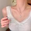 iF ME Korean Double Layered Starfish Artificial Pearl Necklace for Woman Pendant Choker Accessories Jewelry