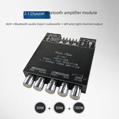 Плата цифрового усилителя Bluetooth 2.1 с сабвуфером и регулировкой высоких/низких частот