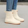 Fashion Versatile Rain Shoes Female Adult Waterproof, Non-slip and Wear-resistant Rain Boots Soft-soled Comfortable Shoes