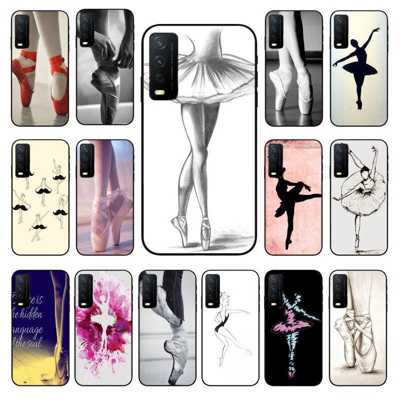 Ballerina En Pointe Funda Phone Cover For Vivo Y31 Y30 Y33S Y11S Y12S Y17 Y20 Y21 Y21S Y1S Y53S Y15 Y19 Y91C V23 5G Cases Coque