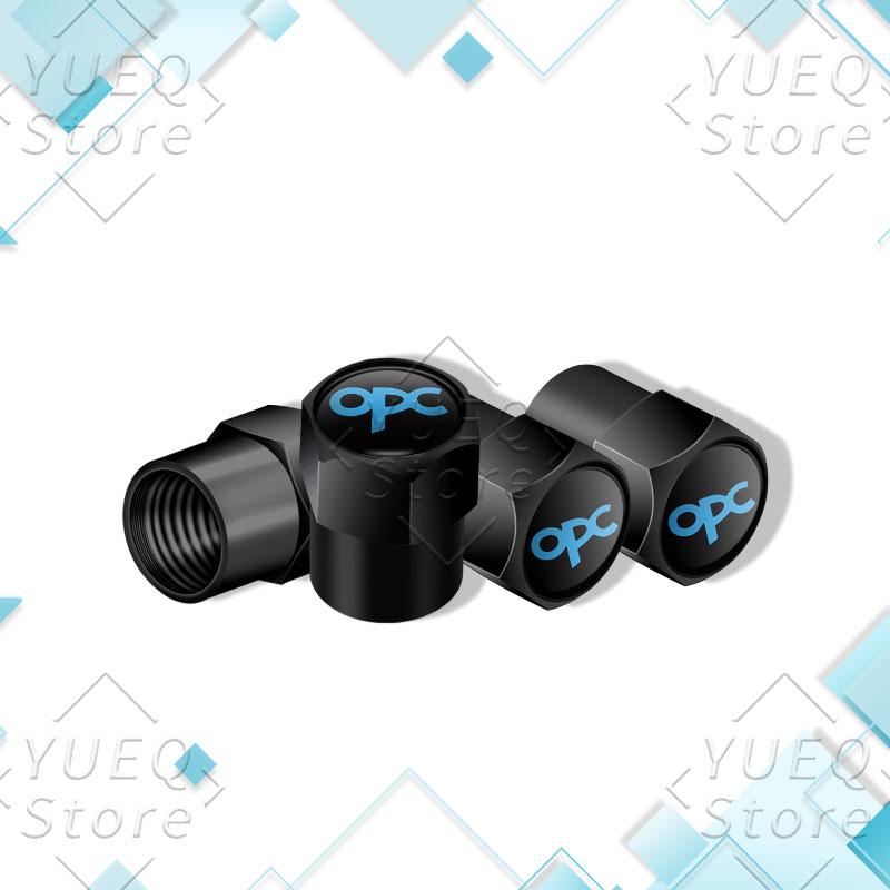 4Pcs/set OPC Logo Emblem Car Wheel Tire Valve Caps Dustproof Air Stem Covers For Opel Vauxhall Astra G H J K FCorsa Mokka Zafira JV4