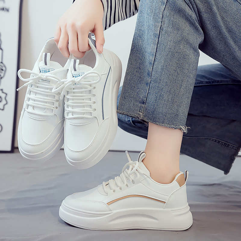 Fashion Rap With Lacing Woman's Athletics Walking Elderly Shoes Big Size Sneakers Sports Novelty Best-selling What's Imported
