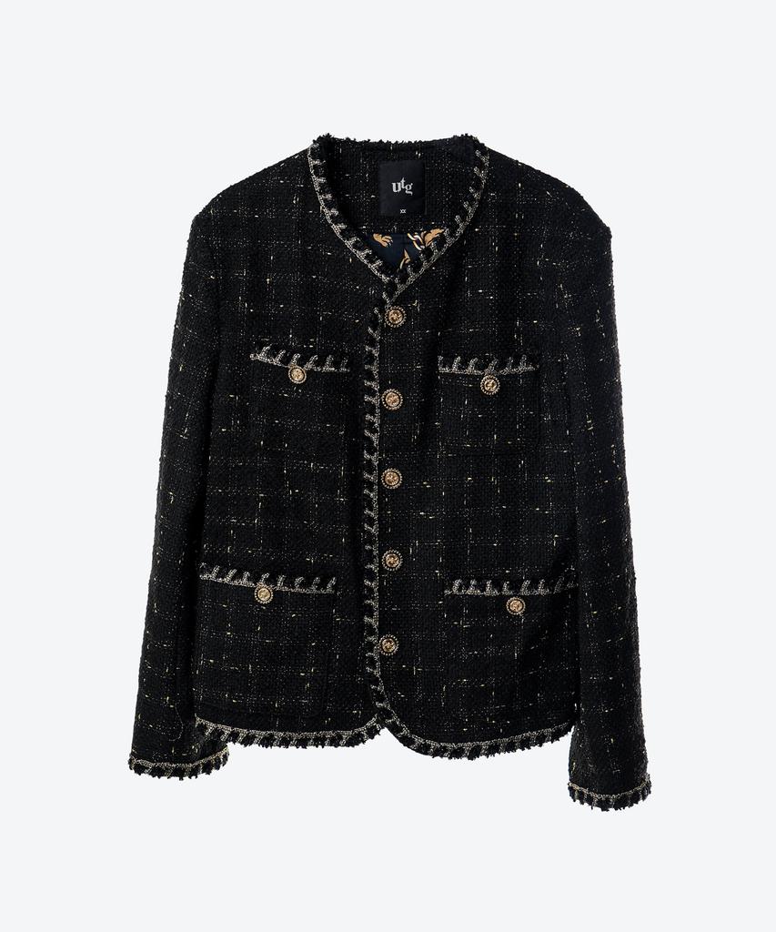 Untage Untage Boucle Tweed Jacket [Black(Man)]_Uto-Fb04