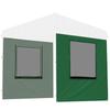 FIELDOOR Тент-шатер Боковые стенки, Настенные, для стальных и алюминиевых тентов [Зеленый с окном] [Только тент 2,0 м] [2 штуки]