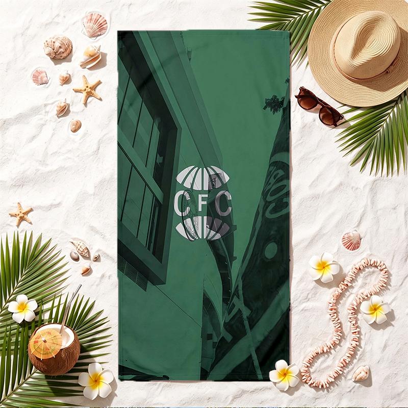 Coritiba Foot Ball Club Soft Beach Towel Stylish Beach Pool Towel for Summer Seaside Vacation Travel