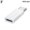60 Вт адаптер для быстрой зарядки для Lightning Female to Type C USB Male адаптер для iPhone 15 Белый Черный Цвет