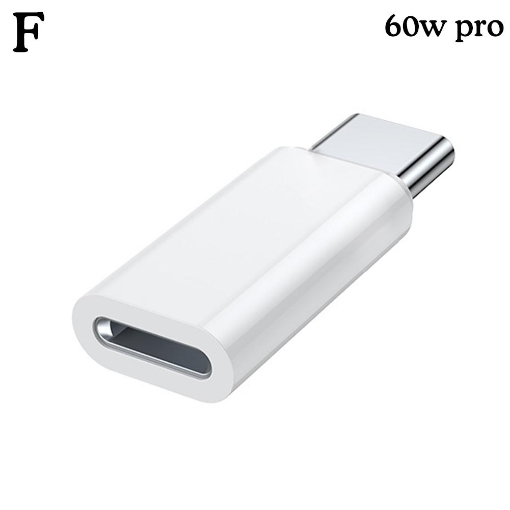 60 Вт адаптер для быстрой зарядки для Lightning Female to Type C USB Male адаптер для iPhone 15 Белый Черный Цвет