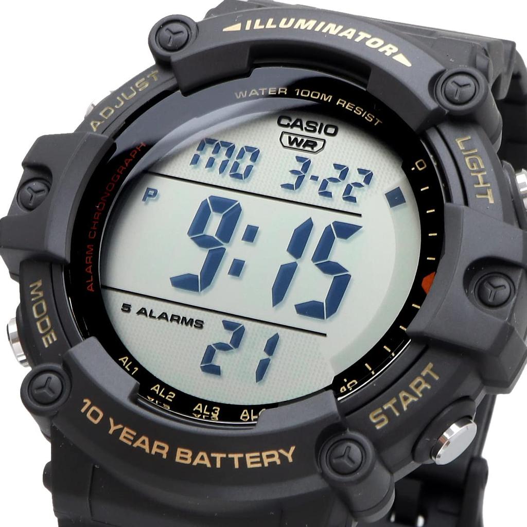 Casio Standard Digital Watch AE-1500WHX-1AV, Long Strap, Men's Cheap Casio, Black, Imported International Model