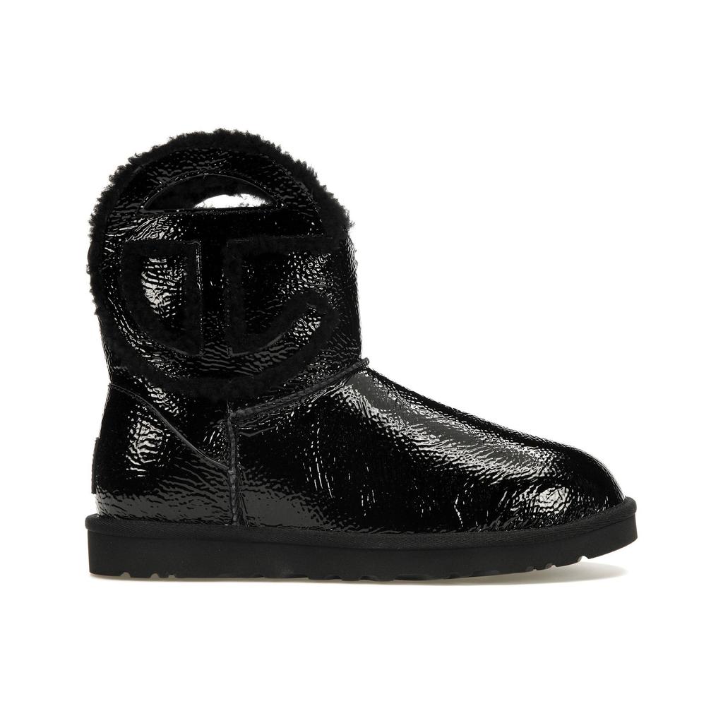 Telfar x UGG Лого Мини Ботинки Крэкл - Черные Мужские Кроссовки 1155790-BLK