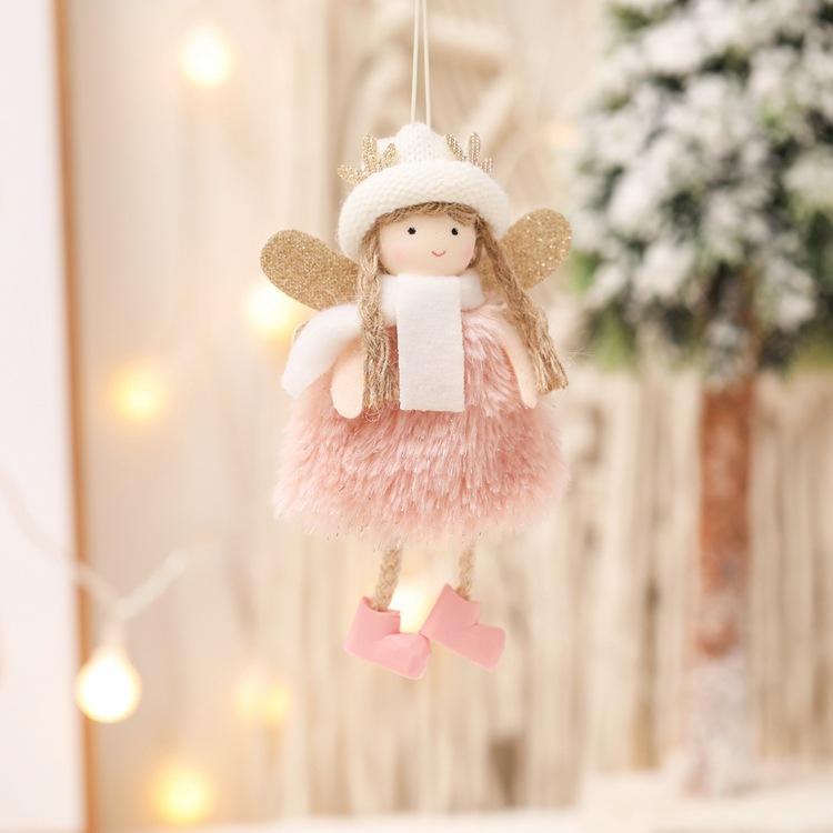Noel Decoration 2021 Рождественские подвески с ангелом Рождественские елочные украшения Новый год 2022 Рождественские подарки Navidad Рождественские украшения