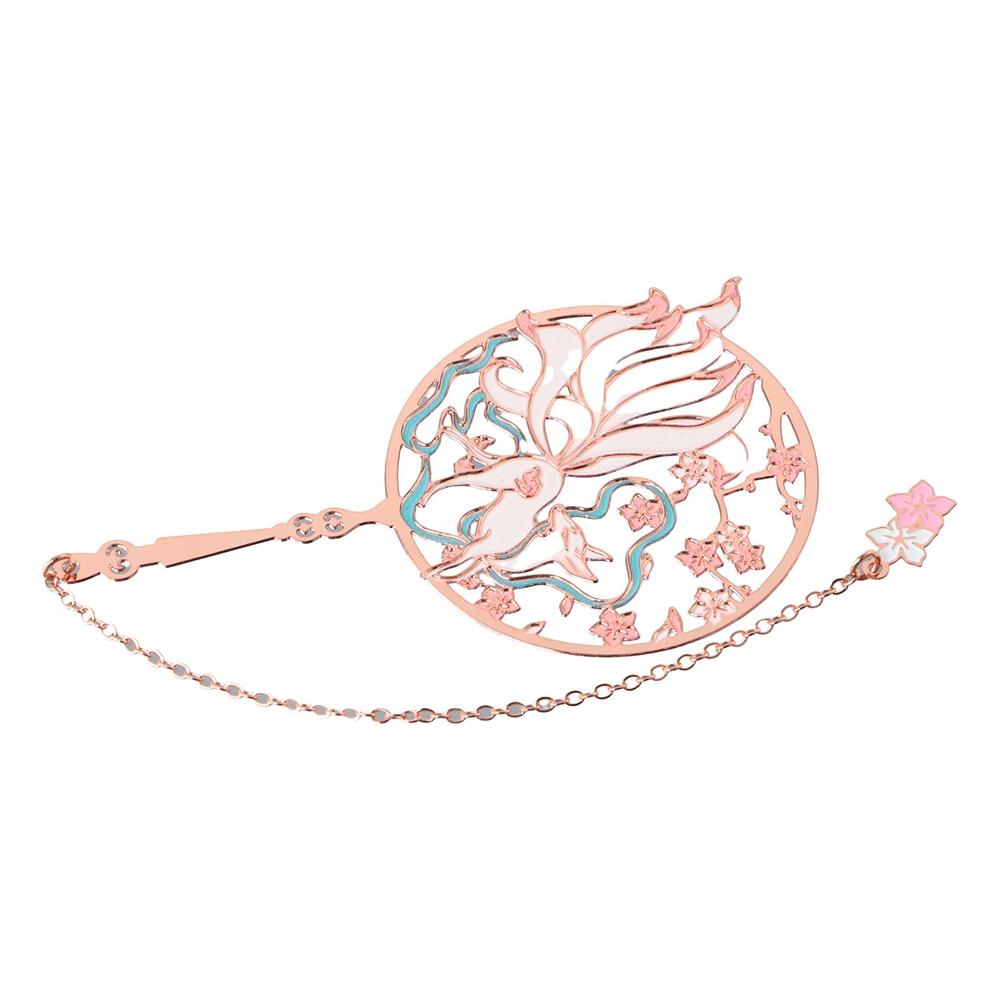 Book Clips Chinese Style Metal Bookmark Book Page Marker Tassel Pendant Bookmark Reading Bookmark