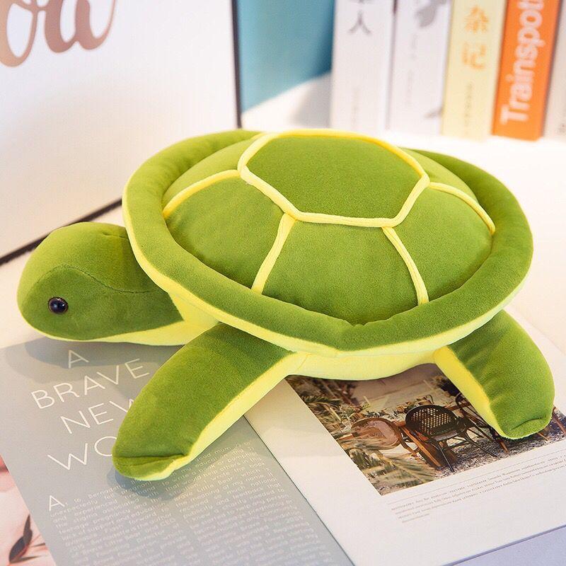 Little Turtle Plush Toy Down Cotton Soft Body Pillow Cushion Backrest Big Eyed Turtle Doll Children's Stuffed Toy