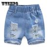Шорты для мальчиков, летние детские джинсы, брюки с пятью точками, повседневные брюки для средних и маленьких детей, красивые детские шорты