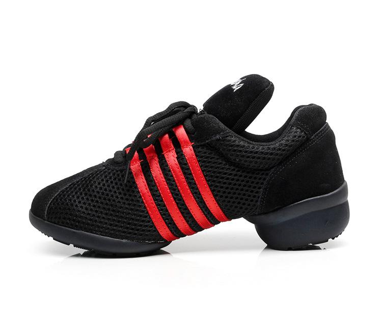 Обувь для танцев Мужские Женские Кроссовки Танцевальные Современные Хип-Хоп Сальса Танцевальные Туфли Черные Холщовые Натуральная Кожа Дышащие Спортивные Мужские Шоу