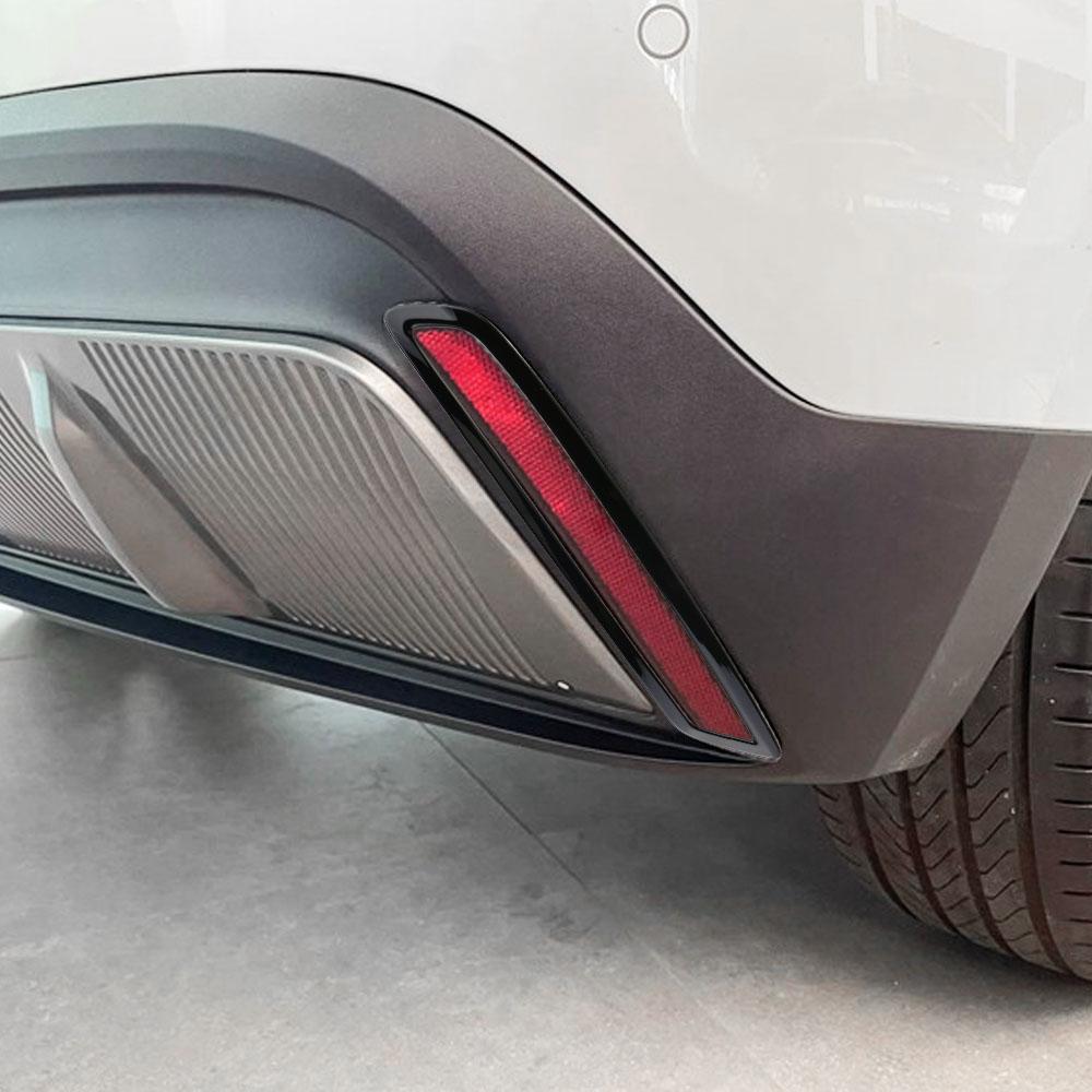 Car Rear Fog Light Frame Cover for MG 4 MG4 EV Mulan 2022 2023 2024 Back Fog Lamp Trim 2Pcs Bumper Sticker Styling Accessories