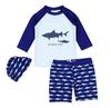 IG Popular Swimsuit for Boys Long Sleeve Rash Guard Surf Pants Swimming Cap Kids Swimsuit Top and Bottom Set Separate UV Protection Swimwear Swimming