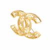 Chanel Осенняя Лимитированная Коллекция Полая Брошь с Двойной Буквой C Женская Золотая
