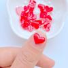 50 шт. Новые милые мини 8*9 мм яркие сердечки плоская задняя часть смола скрапбукинг DIY ювелирные изделия ремесло украшения аксессуары