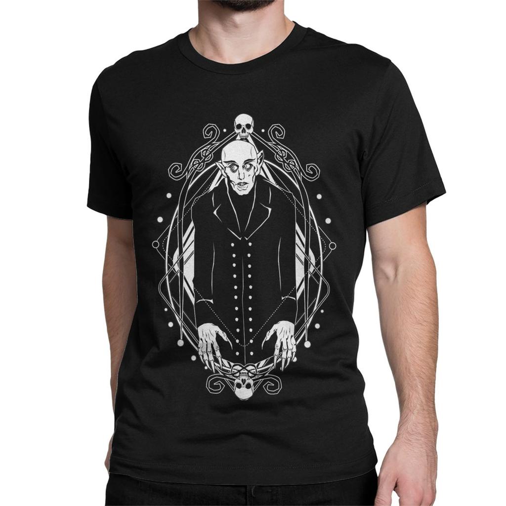 Новинка 1922 Футболка ужасов про вампиров на Хэллоуин для мужчин и женщин, с круглым вырезом, 100% хлопок, футболки Носферату, топы больших размеров