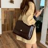 Vintage High-capacity Messenger Bags Fashion PU Leather Commuter Ladies Briefcase Female Crossbody Bags Casual Women's Handbags