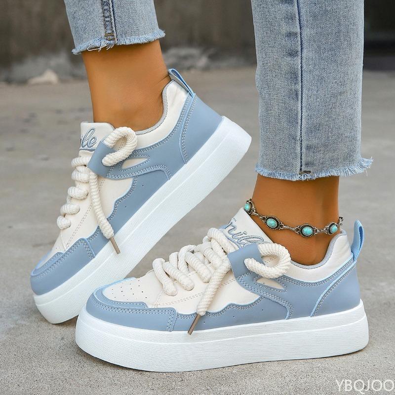 Fashion New Casual Shoes for Women In Spring Autumn Thick Soled Low Cut Simple Comfortable Breathable Wear-resistant Trendy Board Shoes