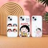 C-Милый Чиби M-Маруко-тян-S Чехол для телефона для IPhone 17 16 15 12 11 Pro Max 14 Plus 13 Mini Прозрачный Мягкий Чехол
