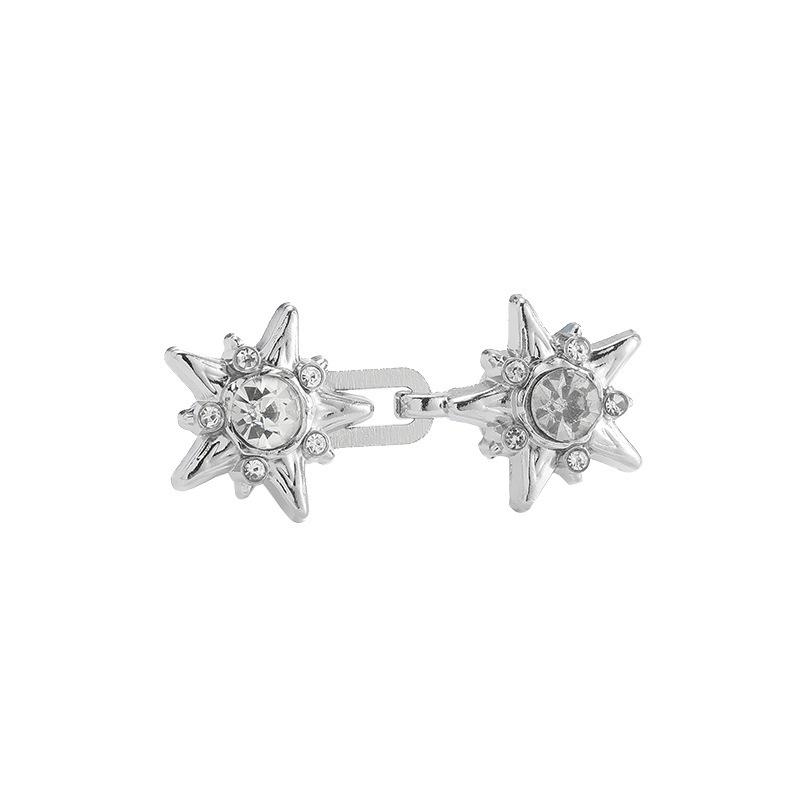 1 пара джинсовых пуговиц Star Diamond, регулируемые зажимы для брюк, юбок, застежка-кнопка, выдвижная кнопка