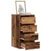 VidaXL Corner Chest of Drawers Old Wood 40x41x76 Cm Engineered Wood, Chest of Drawers, Filing Cabinet, Cabinet with Drawers, Cabinet of 852868