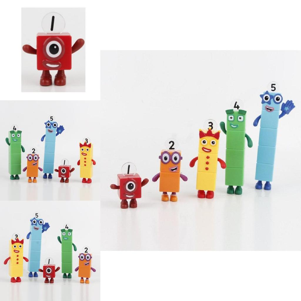 Numberblocks Красочные Строительные Блоки Милые Трансформируемые Фигурки Для Детских Игр