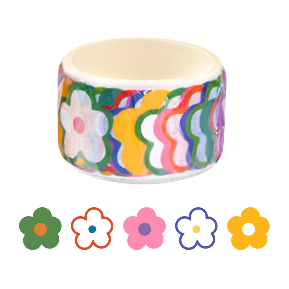 100 Pcs/pack Kawaii Fruit Animals Dot Washi Stickers Tearable Sticky Paper Notebook Decorative Stickers